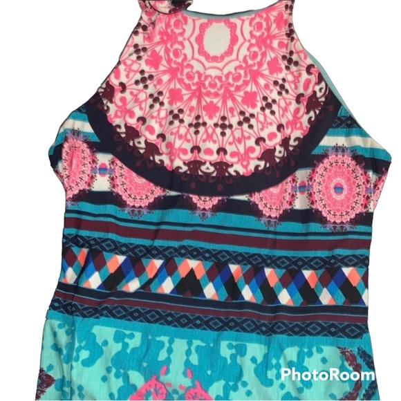 Pool Side Chillin Dress Aqua Maxi Dress - Picture 5 of 10